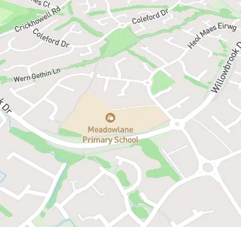 map for Meadowlane Primary School