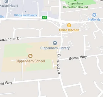 map for Cippenham Primary School