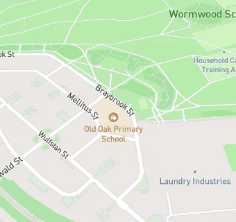 map for Old Oak Primary School