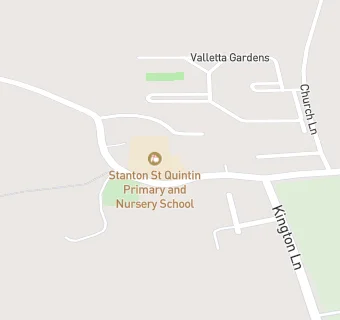 map for Stanton St Quintin Primary and Nursery School