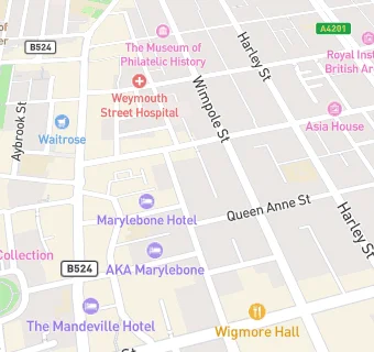 map for The London Welbeck Hospital