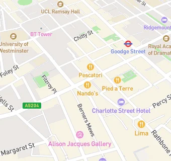 map for The London Cocktail Club