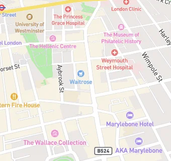 map for Taka Marylebone