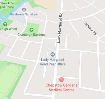 map for Lady Margaret Road Pharmacy