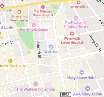 map for Granger & Co. Marylebone
