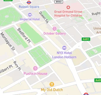 map for The London Cabaret Club