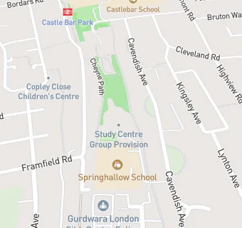 map for Ealing Alternative Provision