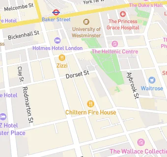 map for Chiltern Street Deli