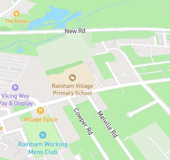 map for Rainham Village Primary School