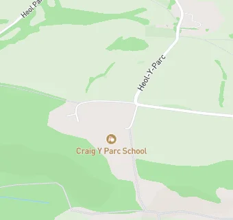 map for Craig y Parc School