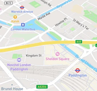 map for Wagamama Paddington