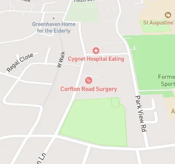 map for Corfton Road Surgery