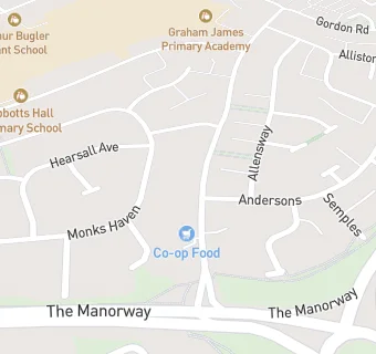 map for Sorrells Surgery