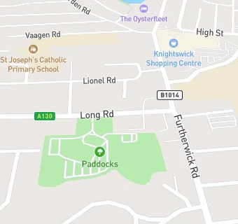 map for Oaklands Surgery - Canvey Island