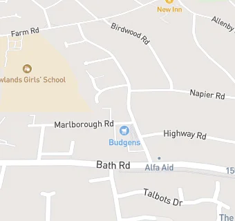 map for Budgens Supermarket