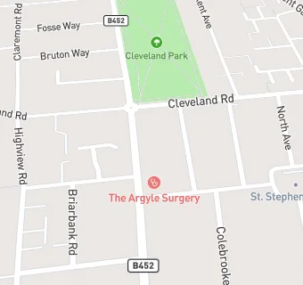 map for The Argyle Surgery