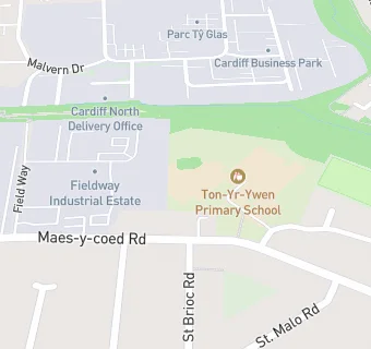 map for Ton yr Ywen Primary Breakfast Club