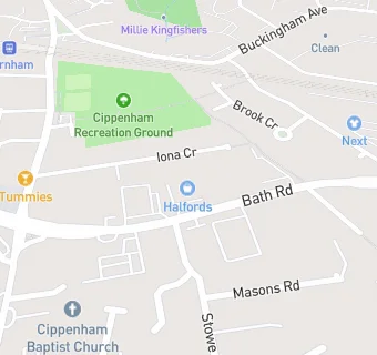 map for Cippenham Dental Practice