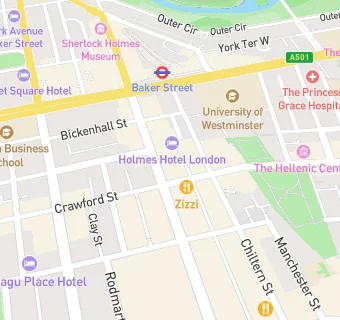 map for Everyman Baker Street