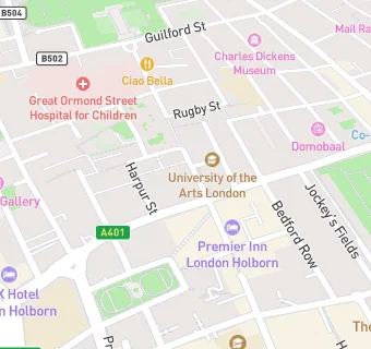 map for Puregym Holborn