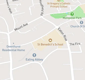 map for St Benedict's Junior School