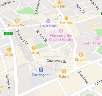 map for Sports Bar & Grill Farringdon