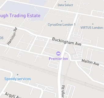 map for Premier Inn Slough West (Trading Estate)