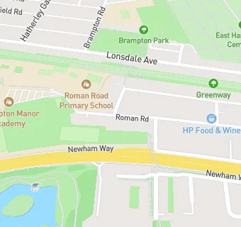 map for Brampton Manor Academy East & West Kitchen & Kiosk