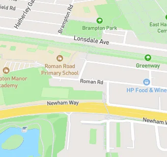 map for Roman Road School