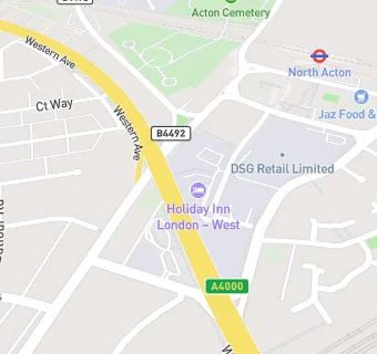 map for Holiday Inn London West