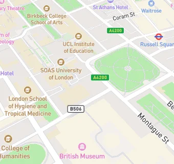 map for University of London