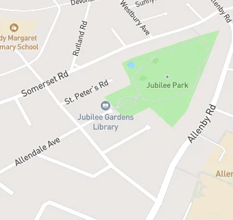 map for Jubilee Gardens Medical Centre