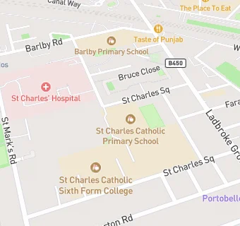 map for St Charles Catholic Primary School