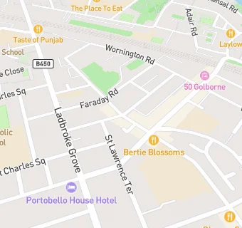 map for Three Four Five Portobello Road