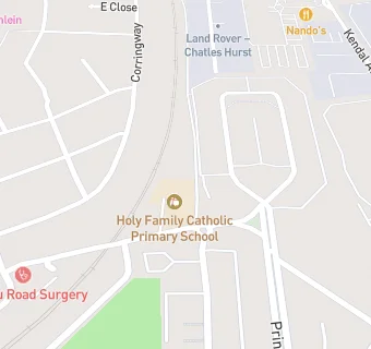 map for Holy Family Catholic Primary School