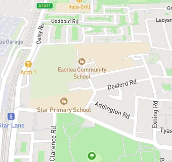 map for Star Infant School