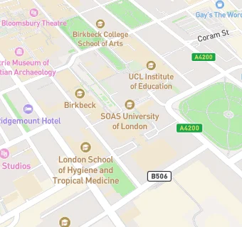 map for Birkbeck College