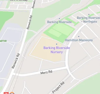 map for Barking Riverside Nursery