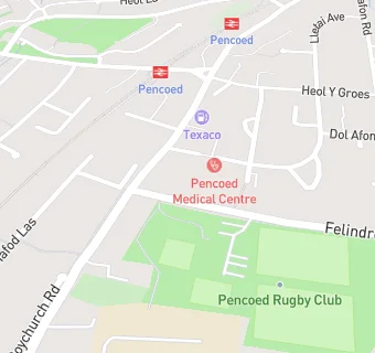 map for Pencoed Rugby Football Club