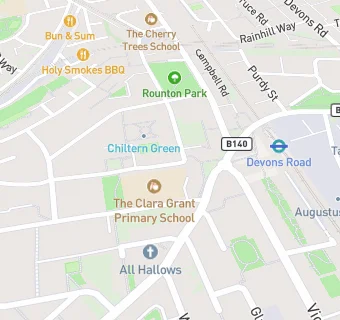 map for The Clara Grant Primary School