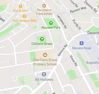 map for Clara Grant Primary School Breakfast Club