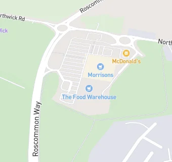 map for The Food Warehouse