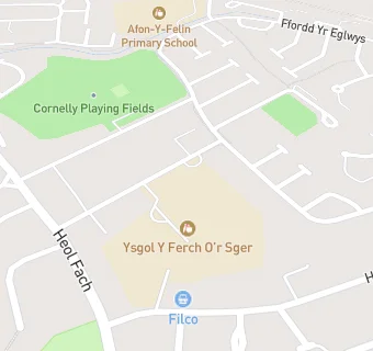 map for Ysgol Y Ferch O'r Sger