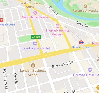 map for Marylebone House Dental Practice