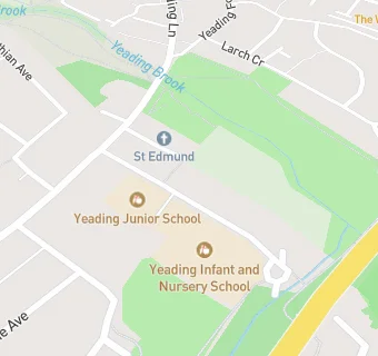 map for Yeading Infant & Nursery School