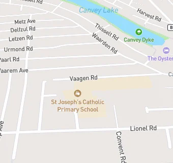 map for St Joseph's Catholic Primary School