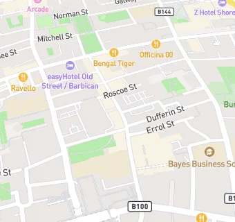 map for EC1 Bistro