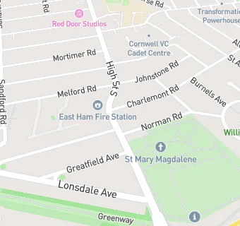 map for East Ham Newsagent