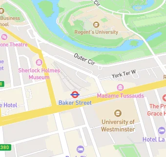 map for Tfl Baker Street Station