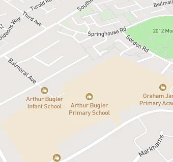 map for Arthur Bugler Primary School